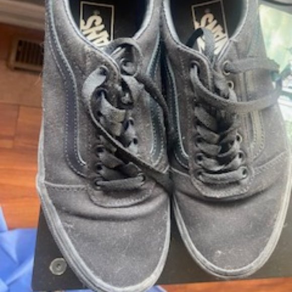 Dark Grey/Black Vans-Mens - Picture 1 of 2